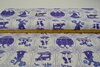 Cotton Canvas Fabric Digitally Printed&nbsp;Delft Blue Tiles