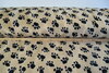 Velboa animal print Paws Beige