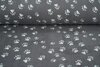 Printed fleece dog Paws Grey