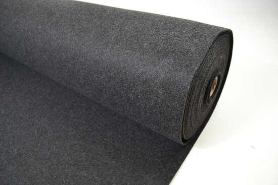 FELT 3 MM DARK GRAY MELANGE