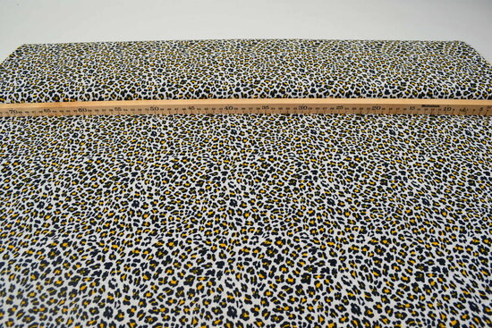 Cotton Printed Panther Yellow