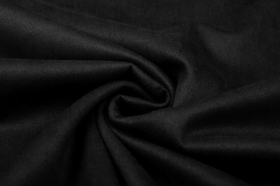 Suedine Stretch Zwart