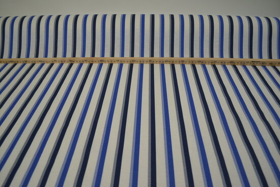 WATER-REPELLENT FABRIC Stripes Blue