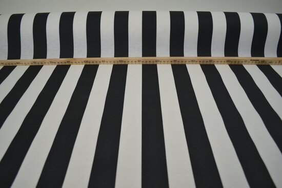 WATER-REPELLENT FABRIC Stripes Black