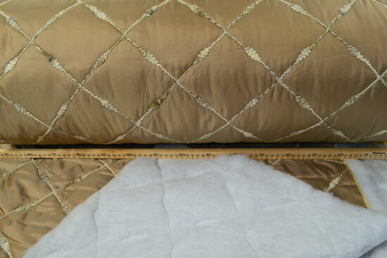 Quilted fabric Gold