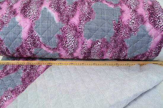 Quilted fabric Grey