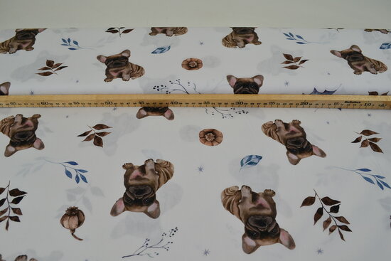 Digital Printed Cotton Pug