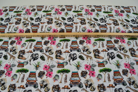 Digital Printed Cotton Safari