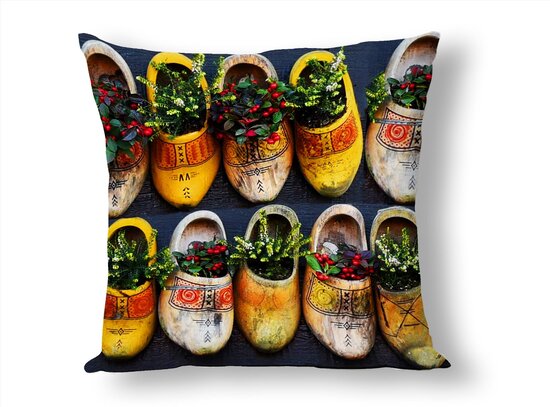 Cotton Canvas Fabric Digitally Printed Clogs