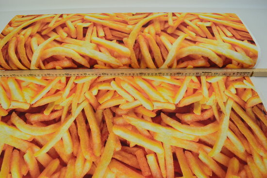 Katoen Canvas stof digitaal Friet