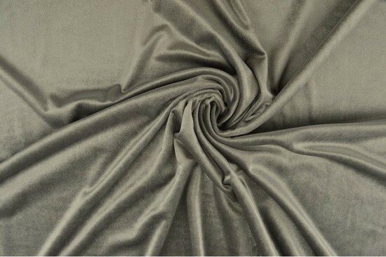 Velvet Stretch Silver Grey