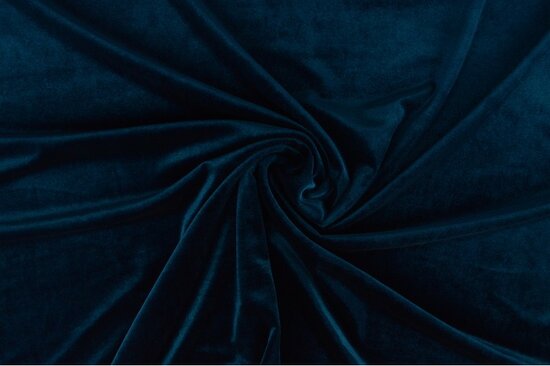 Fluweel Stretch Petrol