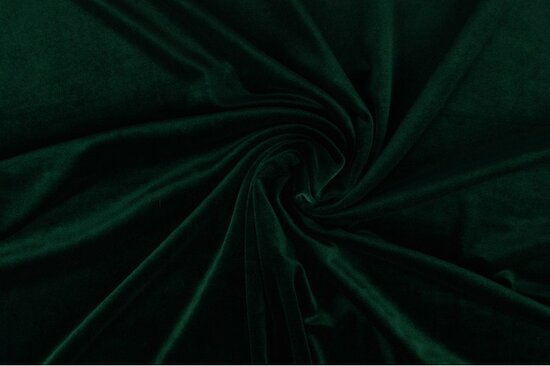 Fluweel Stretch Donker Groen