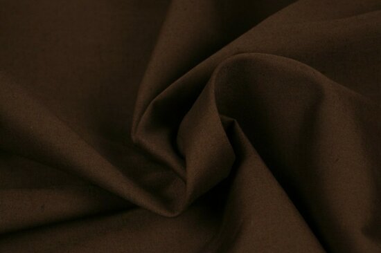 Cotton uni Poplin Brown