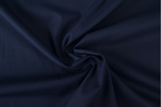 Cotton uni Poplin Navy
