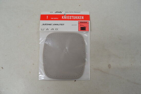 faux leather knee pads sew on grey