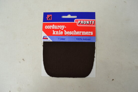 Corduroy Kniestukken opstrijkbaar Bruin
