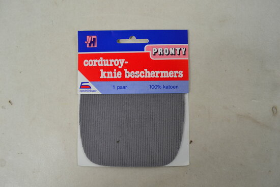 corduroy knee pads Iron on Grey