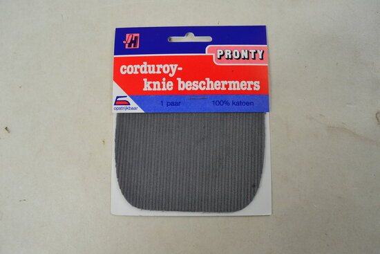 corduroy knee pads Iron on middle grey