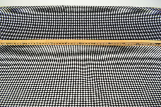Checked fabric 0.3 cm Black