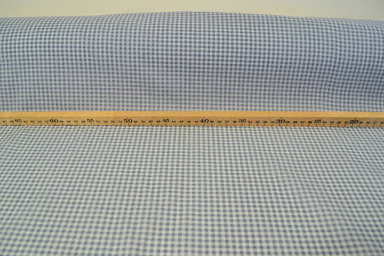 Boerenbont Ruitjes 0.3 CM Grijs Blauw