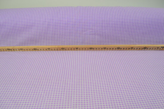 Checked fabric 0.3 cm Lilac