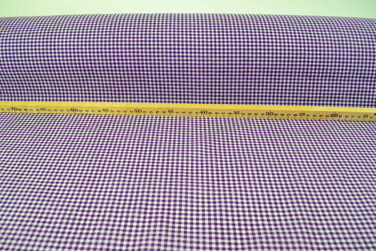 Checked fabric 0.3 cm Purple