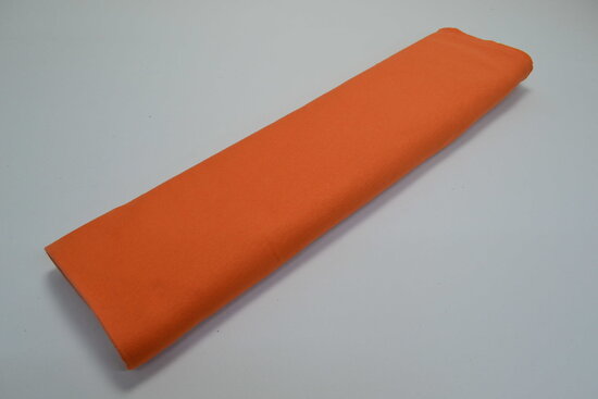 Joggingstof Brushed Oranje