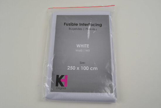 Adhesive fleece White