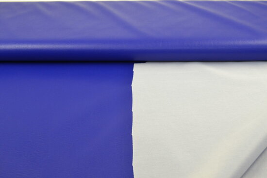 Faux Leather Fabrics Cobalt