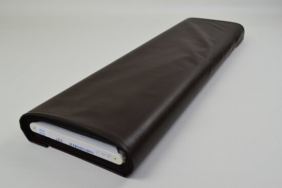 Faux Leather Fabrics Dark Brown