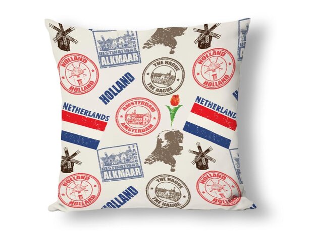 Katoen Canvas Stof digitaal Holland