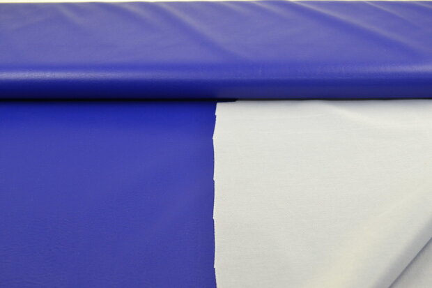 Faux Leather Fabrics Cobalt
