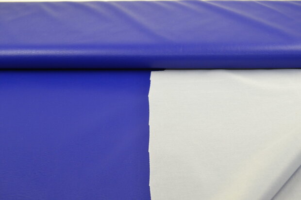 Faux Leather Fabrics Cobalt