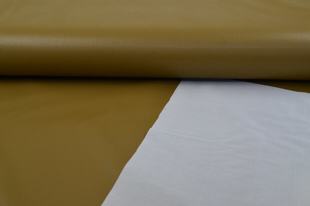 Faux Leather Fabrics Camel