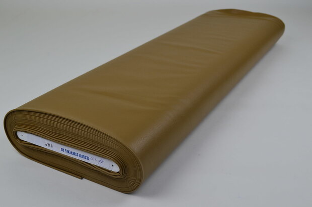 Faux Leather Fabrics Camel