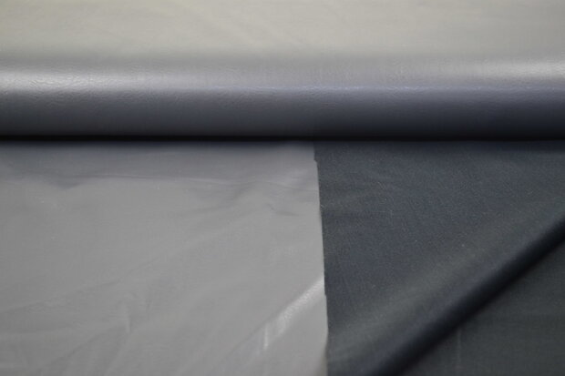 Faux Leather Fabrics Anthracite