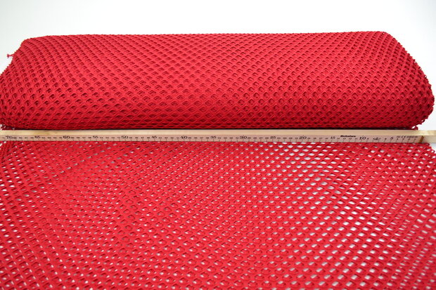 Mesh fabric Milano Red